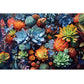 500 Piece Puzzle For Adults-Succulent Plant Puzzle| Recycled Cardboard Jigsaw Puzzles 500 Pieces | Challenging Family Activity G