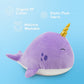 Snuggie Buggies Narwhal Stuffed Animal Ultra Soft Plush Cute Narwhal Toy Plushie Stuffed Animals For Kids