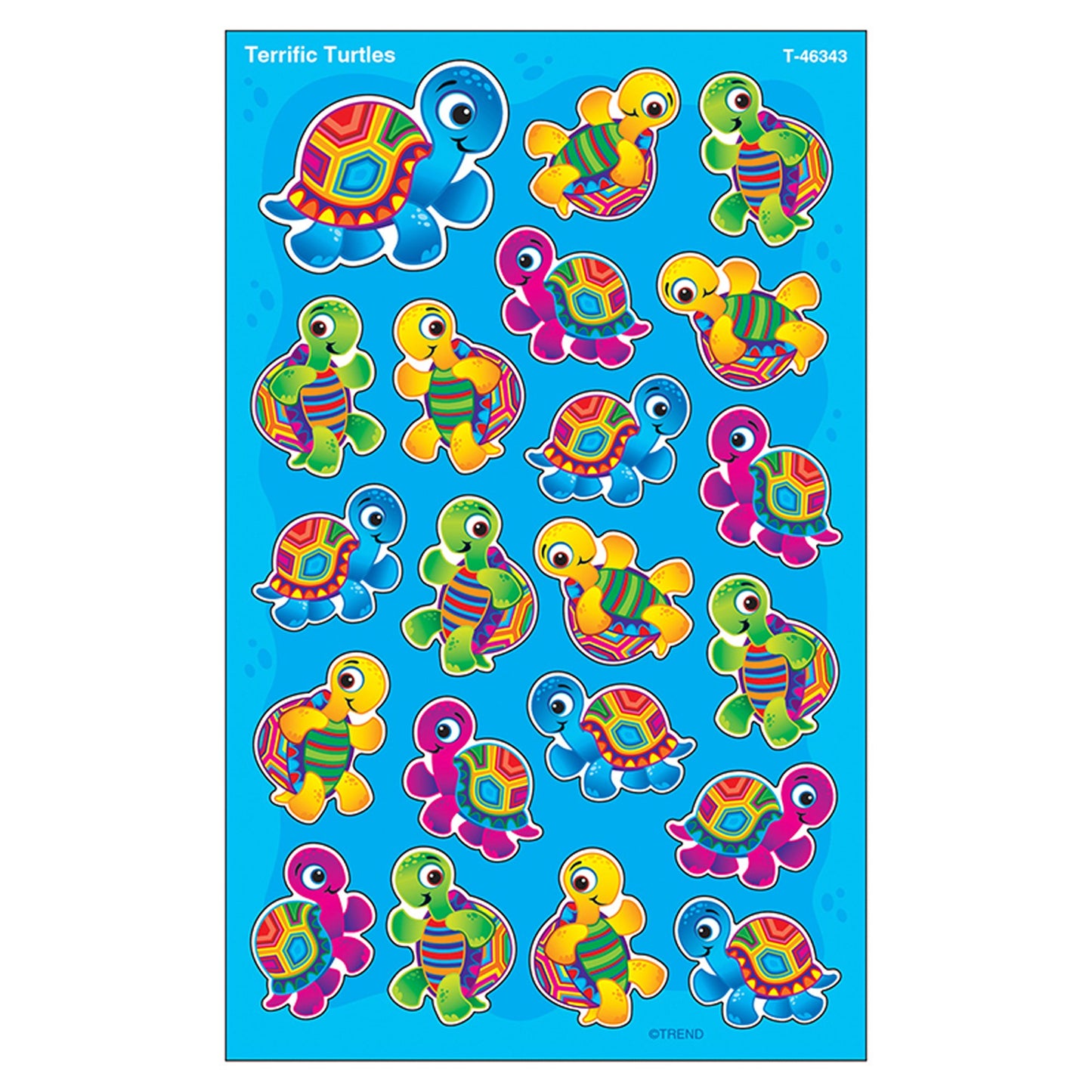 Trend Terrific Turtles Large superShapes Stickers, Classroom Incentives, 168 Count
