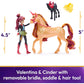 Unicorn Academy, Valentina & Cinder Set With 2 Riding Accessories & Hair Styling Tool, Dolls & Unicorn Toys For Girls Ages 4 And