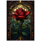 Great Jigsaw Puzzles for mature-themeds 300 Pieces Stained Glass Rose Challenging Puzzles for mature-themeds Toys Gift Family Decoration Kids Puzzle