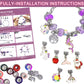 Redtwo 200 Pcs Charm Bracelet Making Kit, Friendship Jewelry Making Supplies Unicorn/Mermaid/Birthday Gifts Toys For Teen Girls