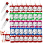 50 Packs Halloween Blood Iv Bags For Drinks, Halloween Drinks Pouches Reusable Juice Container For Zombie Theme Carnival Vampire Party Decorations Supplies, 12.6 Fl.Oz (50Pcs Bag, 50 Label,3 Syringes)