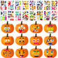 DECYOOL 96 Pieces Halloween Pumpkin Decorating Stickers Mini Pumpkin Face Stickers Make Your Own Small Pumpkin Stickers for Hall