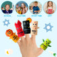Cocnny Passover Plagues Finger Puppets - 30Pcs Diy Ten Plague Felt Finger Puppet Toy Making Kit, Make Your Own Story Telling Toy