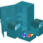 Ultimate Guard Twin Flip'N'Tray 200+, Deck Case For 200 Double-Sleeved Tcg Cards + Dice Tray, Petrol, Independent Magnetic Closure & Microfiber Inner Lining