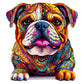 Wooden Puzzles For Adults - Advanced Bulldog Wooden Puzzle Unique Shape Dog Puzzle Wooden Jigsaw Puzzles For Adults, Wood Puzzle