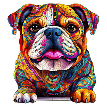 Wooden Puzzles For Adults - Advanced Bulldog Wooden Puzzle Unique Shape Dog Puzzle Wooden Jigsaw Puzzles For Adults, Wood Puzzle
