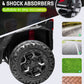 Anpabo 24V 4Wd Ride On Car Truck W/Remote Control, 2Wd/4Wd Switchable Kids Utv, 4 Shock Absorbers, 19'' Spacious Seat, Soft Star