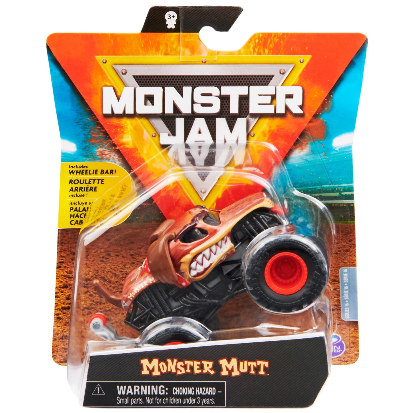 Monster Jam Official Monster Mutt 1:64 Scale Die-Cast Vehicle, Ruff Crowd Series, Multicolor, Model 6060866