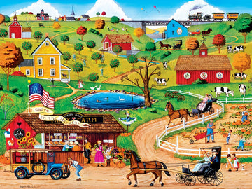 MasterPieces 300 Piece EZ Grip Jigsaw Puzzle - Share in The Harvest - 18x24