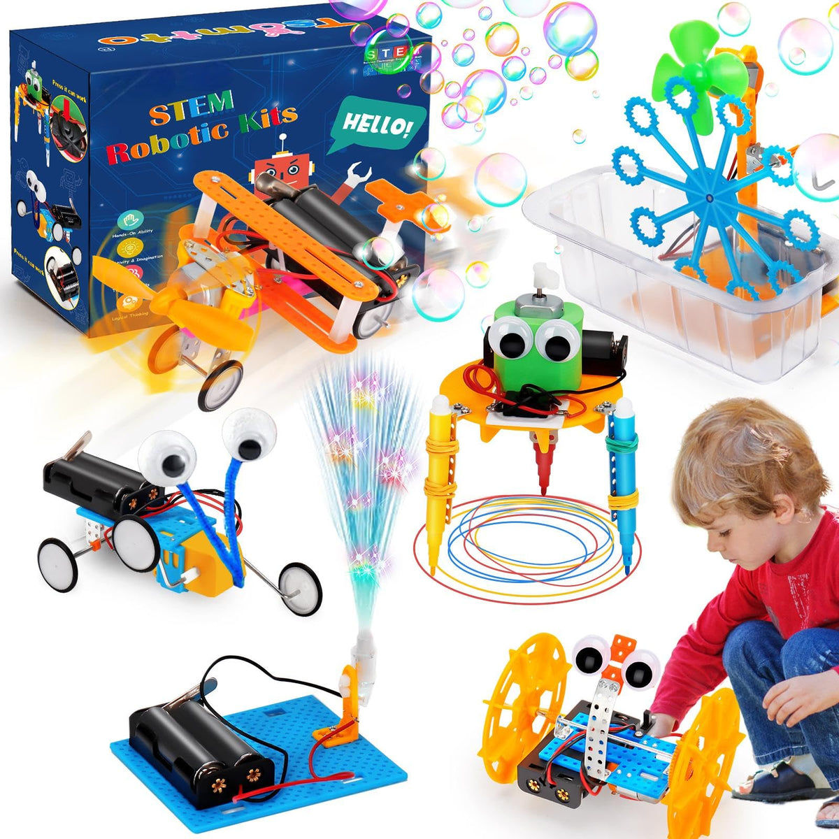 Science Experiments Kit for Children 8 9 10, Robot Kit Toy, STEM Activities Learning Educational Toy from 8 Years Boys