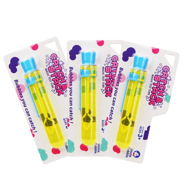 Uncle Bubble Catch & Stack Test Tube Pack Of 3. Touchable Mini Bubbles Wand Toy | Small Bubble Wands For Kids | Summber Party Ki