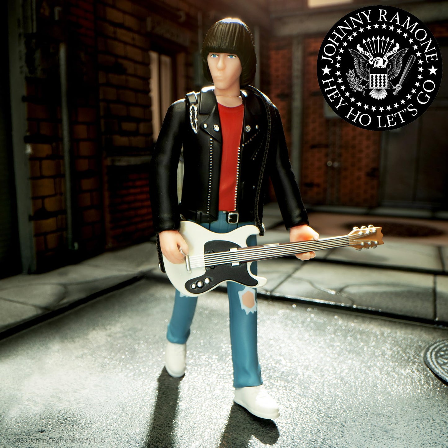 Super7 Johnny Ramone Reaction Figures Wave 01 - Johnny Ramone Action Figure