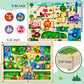 Rifamee 2 In 1 Magnetic Color And Number Maze Magnet Alphabet Counting Zoo Double Sided Board Wood Puzzle Fine Motor Skills Mont