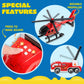 JOYIN 25 in 1 Fire Truck Vehicle Toy Set with Sounds and Lights, Fire Engine Vehicles in Carrier Truck, Mini Rescue Emergency Fi