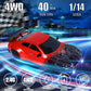 iBlivers Spider RC Drift Car, 1:14 Monster Truck Remote Control Drift Car with Full Proportional Throttle 4WD GT Drift RC Cars w