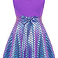 Henzworld Mermaid Birthday Outfit Ariel Costume For Girls Princess Party Dress Up Clothes Vestido De Sirena Para Niña,1-2T Purple