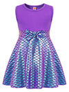 Henzworld Mermaid Dress For Girls Little Girl Mermaid Dress Costume Princess Dress Up Birthday Party Traje De Sirena Para Nia Ha
