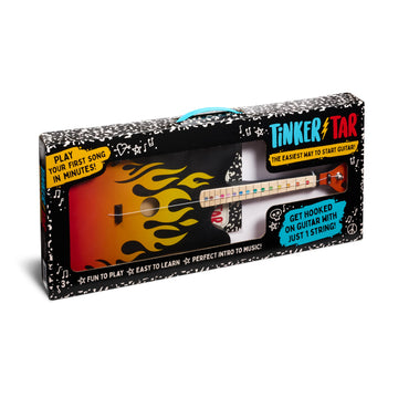 Tinkertar - Flame Electric Guitar - The Easiest Way To Start And Learn Guitar - 1 Stringed Toy Instrument For Kids Perfect Intro