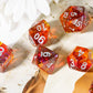 HDdais DND Dice Set, 7PCS Polyhedral Dice Set Filled with Colorful Foil for Dungeons and Dragons, D&D Dice for Role Playing Game