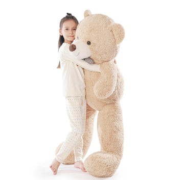 Poutmac Big Teddy Bear 55 Inches Giant Soft Stuffed Animals Cute Plush Toy For Girlfriend Women Kids For Valentine'S Christmas B