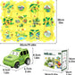 25Packs Puzzle Racing Children'S Racing Track Set, Dinosaur Puzzle Puzzle Racing Track Car Game Set, Puzzle Racing Track Set, Pr