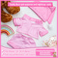 Civaner Stripe Bear Clothes Stuffed Animal Clothes 12 -16 Inch Build A Lovely Stuffed Animal Costumes And Accessories Fit, Bear Is Not Included(Pink)
