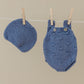 Miniland Clothes For Dolls 12 5/8'' Knitted Outfit Rompers & Bonnet - Eco, Made In Spain, Quality, Role Play, Educational