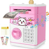 Piggy Bank For Kids, Money Bank For Girls Boys Teen Adults Electronic Atm Machine Password Cash Coin Can With Stickers, Toy For 5 6 7 8 9 10 11 12 Year Old Children Birthday Gifts
