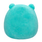 Squishmallows Sqcr05383 7.5-Inch-Robert The Aqua Frog With Floral Belly, Multicolour