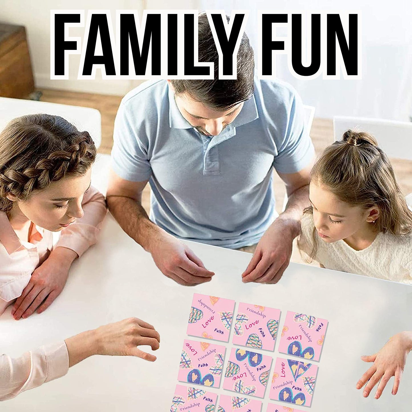 B. Dazzle - Hearts 9 Piece Scramble Square Puzzle - Challenging Brain Teaser For Children & Adults-Boosts Cognitive Function & Problem Solving