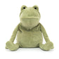Jellycat Fergus Frog Stuffed Animal  Medium 13 inches - Amphibian Plush Toy - Classic Children's Gift