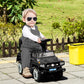 Aosom Kids Ride On Push Car, Suv Style Sliding Walking Car For Toddle With Horn, Music, Working Lights, Hidden Storage And Anti-Dumping System, Black