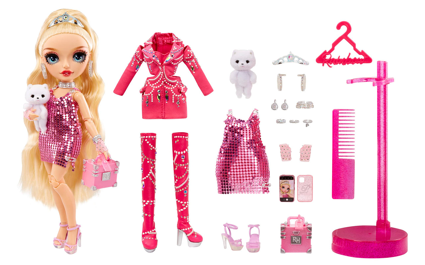 Rainbow High Premium Edition- Paris Hilton Collector Doll- 11 Inch, 2022 Fashion Doll With Blond Hair, 2 Gorgeous Outfits To Mix & Match And Premium Doll Accessories. Great Gift And Collectors!
