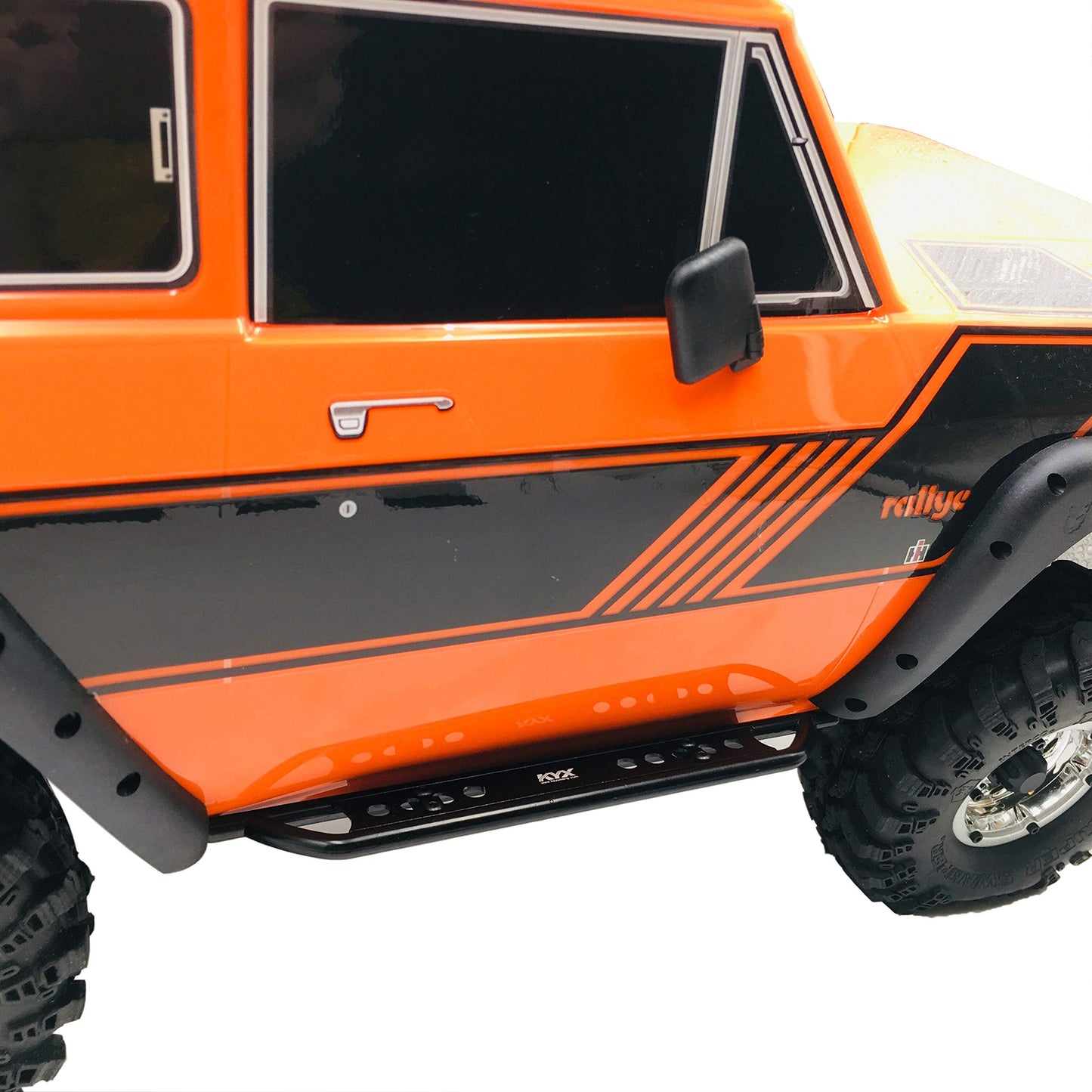 KYX Racing Side Step Running Boards Foot-Plate for 1/10 RC Crawler Redcat Gen8 Scout II (Aluminum)