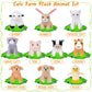 My Oli 10 Pack Plush Farm Animals Toys Stuffed Animals Bundle 3.5 Inch Cute Small Stuffed Animal Bulk Plush Toys For Kids, Plush