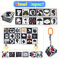 KUANGO 3 PCS Black and White High Contrast Baby Toys Newborn Toys 0-6 Months, Visual Stimulation Sensory Soft Book, Infant Tummy