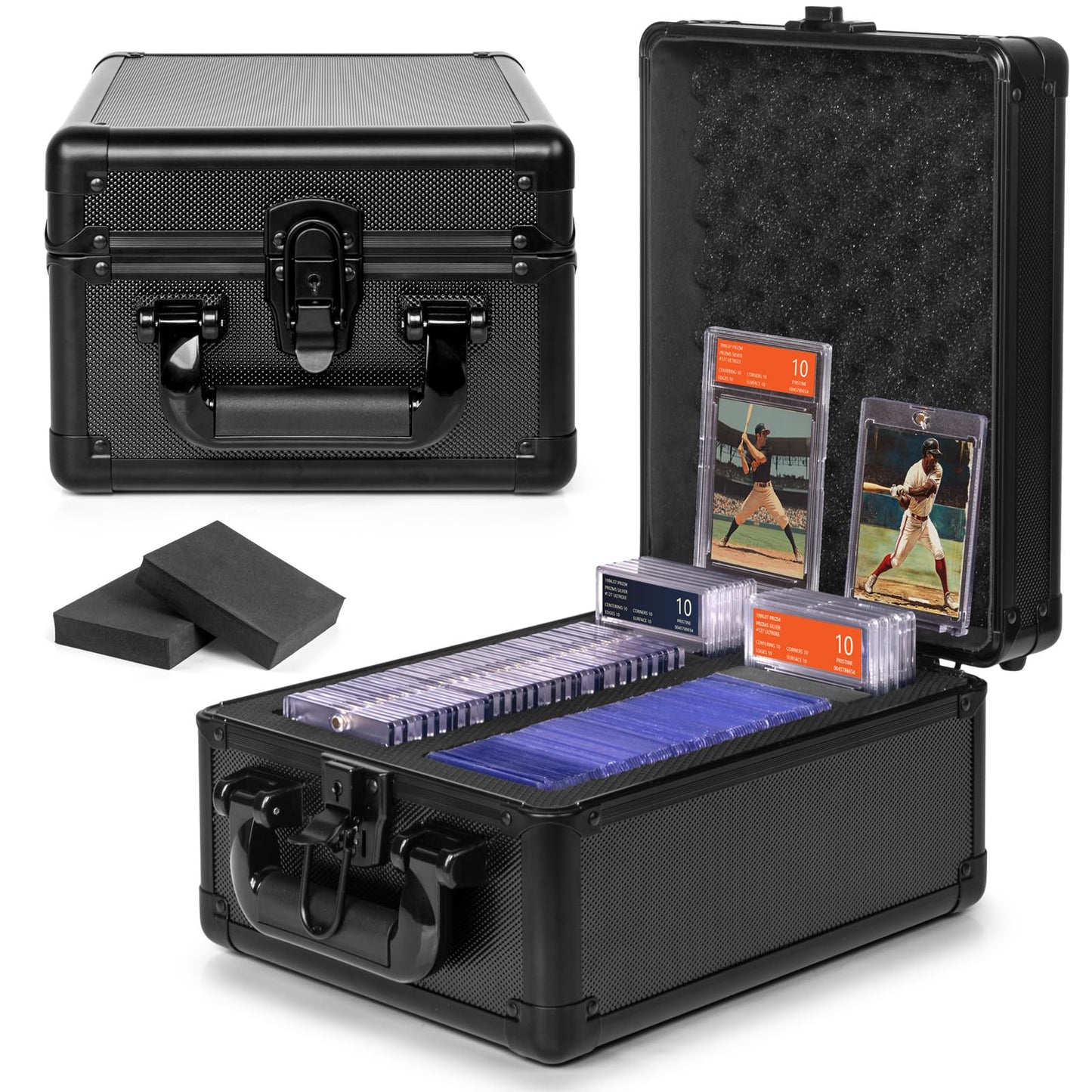 Old Canal Graded Card Storage Box, Psa Slab Case Holder For Graded Cards, Top Loaders Trading Card Storage Hard Case For Sports