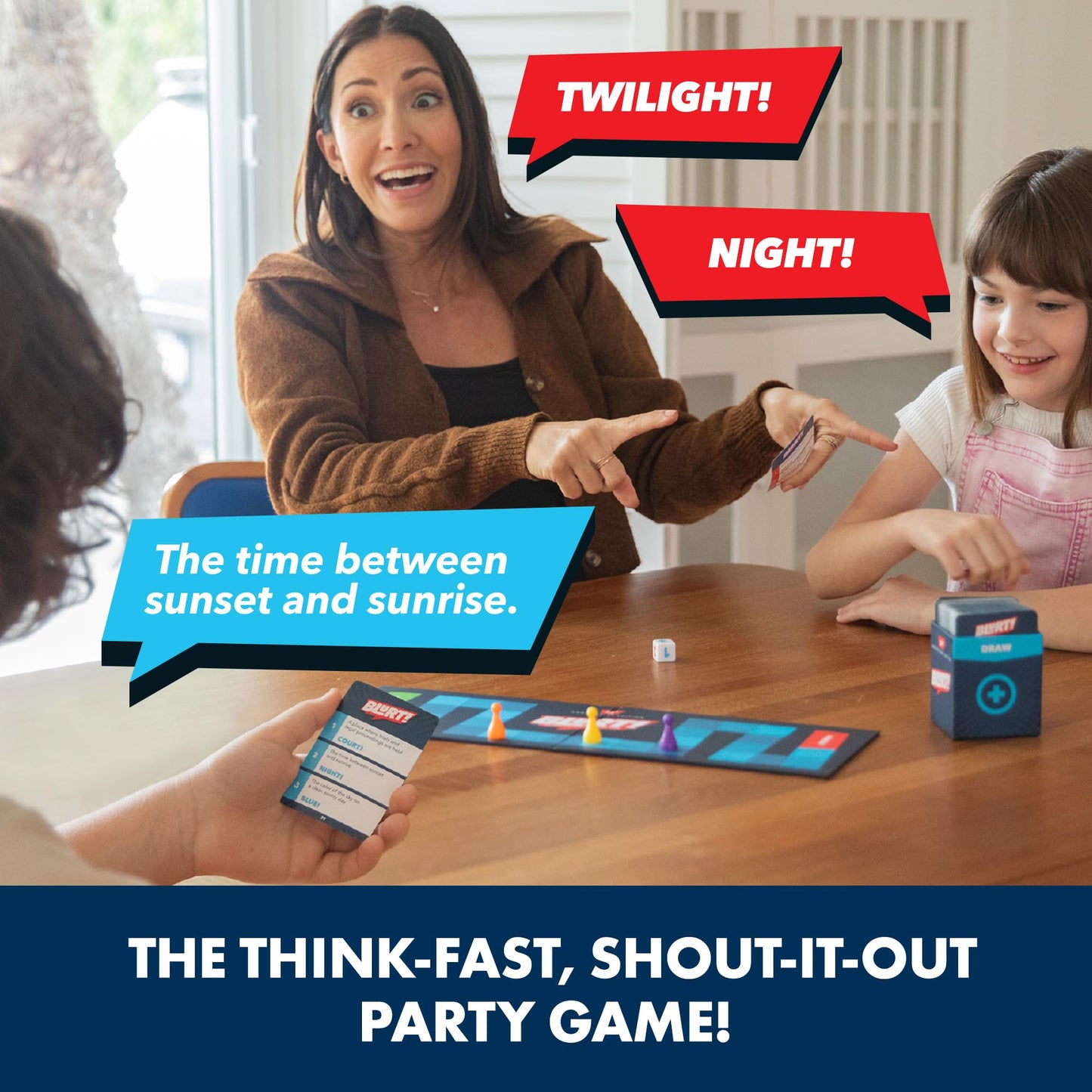 Educational Insights Blurt! The Think-Fast  Shout-It Party Game - Board Games for mature-themed and Kids Ages 7+  Perfect for Kids and Family Game Night