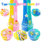 Lawoho Butter Slime Kit Includes 2X120Ml Two-Toned Butter Slime With 6 Packs Add-Ins, Slime For Kids Party Favors, Non Stick Kids Slime Kit For Girls Boys Birthday Easter Christmas Ages 8-12(Ocean)