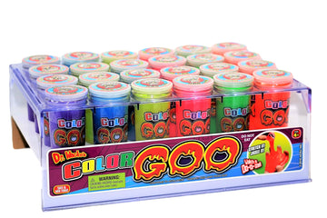 Ja-Ru Dr. Wacko'S Colorful Slime Goo (24 Tubes Assorted) Squishy Sensory Slime Pack For Kids & Adults, Boys & Girls. Stress Relief Toy. Party Favor Easter Basket Christmas Stocking Stuffers. 5437-24S