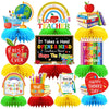 DTOFOOT 10 Pcs Teacher Appreciation Week Table Honeycomb Centerpieces Decorations, Thank You Teacher Table Centerpieces Table To