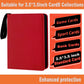 Card Binder 9 Pocket enhanced Zipper Trading Card Album 720 Cards Folders for Collectible MTG TCG Sports Cards Binder (Red)