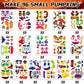 DECYOOL 96 Pieces Halloween Pumpkin Decorating Stickers Mini Pumpkin Face Stickers Make Your Own Small Pumpkin Stickers for Hall