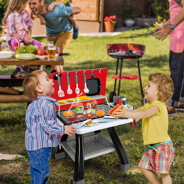 35Pcs Kitchen Toy Set, Bbq Grill Playset, Little Chef Play, Interactive Cooking Set For Kids - Christmas Birthday Gift For Boys