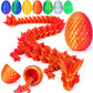 Tboline 3D Printed Dragon Egg,Dragon Eggs With Dragon Inside,Crystal Dragon Fidget Toys,Full Articulated Dragon Dragon In Egg,Ad