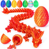 Tboline 3D Printed Dragon Egg,Dragon Eggs With Dragon Inside,Crystal Dragon Fidget Toys,Full Articulated Dragon Dragon In Egg,Ad