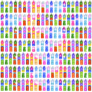 Bicman 150Pcs Pop Fidget Toys Bulk Easter Egg Fillers Party Favors For Kids Sensory Toys Party Bag Fillers Stress Reliever Anti-Anxiety Desk Toy Stuffers