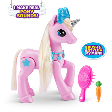 Pets Alive My Magical Unicorn And Stable Battery Powered Interactive Robotic Toy Playset By Zuru